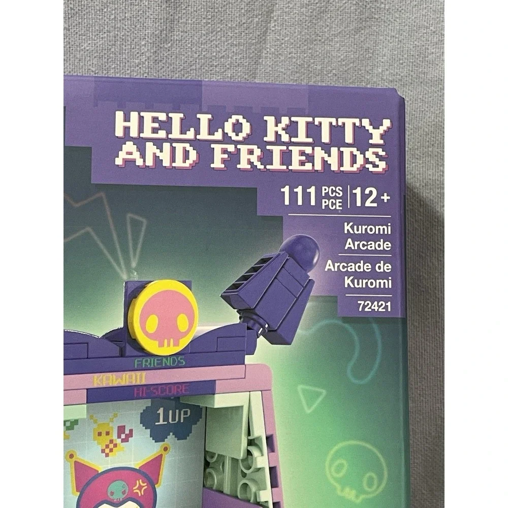 NEW BrickCraft Hello Kitty Kuromi Arcade 72421 111pc Building Set w/ Stickers‎